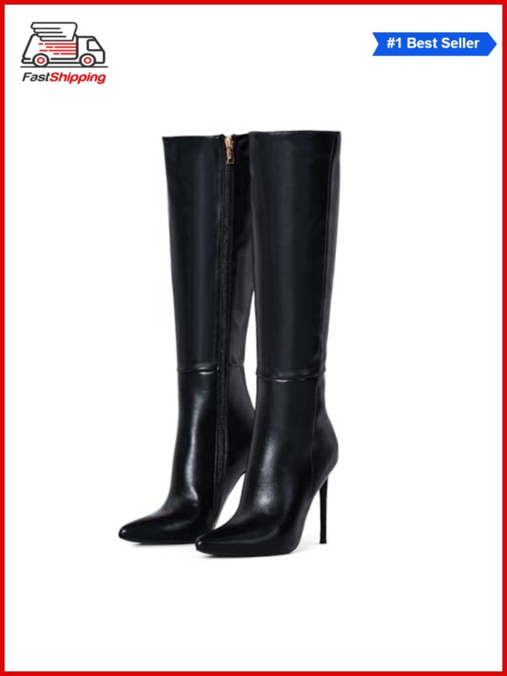 ✨ Elisabet Tang Women's 4 Inch Sexy Knee High Stiletto Boots Fall Winter